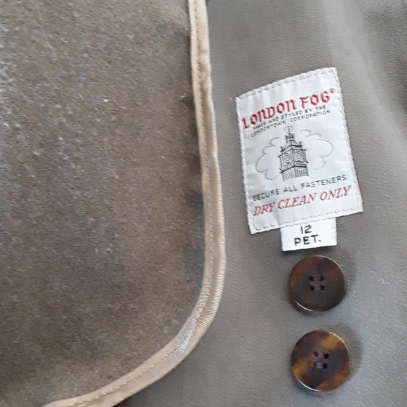 Women's London Fog 12 pet. Lined trench coat - Picture 8 of 8